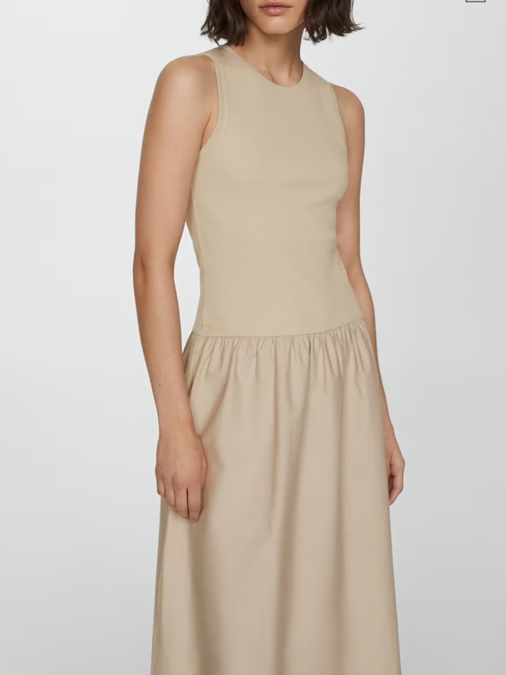 Mango Sand Midi Dress
